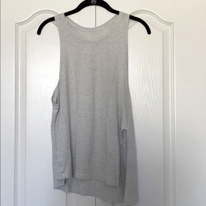 Lululemon side tie tank sz: 6 heathered grey